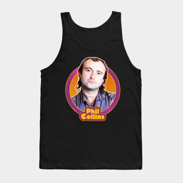 Phil Collins // Retro 80s Fan Design Tank Top by DankFutura